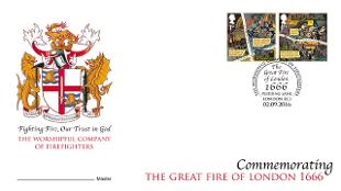 First Day Cover of Great Fire stamps