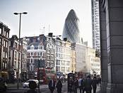 The Gherkin seen from Liverpool Street Station The Gherkin