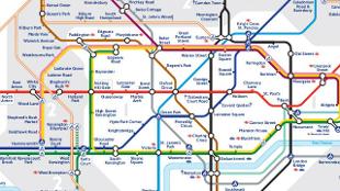 london tube map with attractions