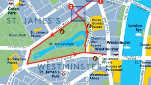 free london guide walking map